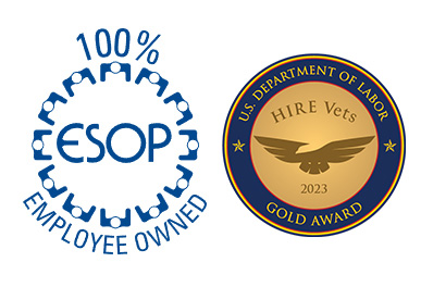 ESOP and Hire Vets 2023 Gold Award Medallion, US Department of Labor